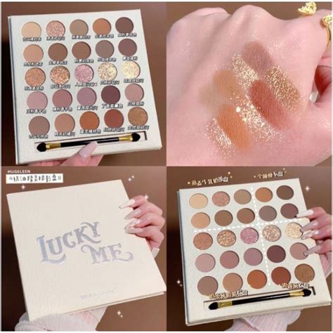 Bảng phấn mắt nhũ lì MUGELEEN Lucky Me 25 Ô siêu Hot Shopee Việt Nam