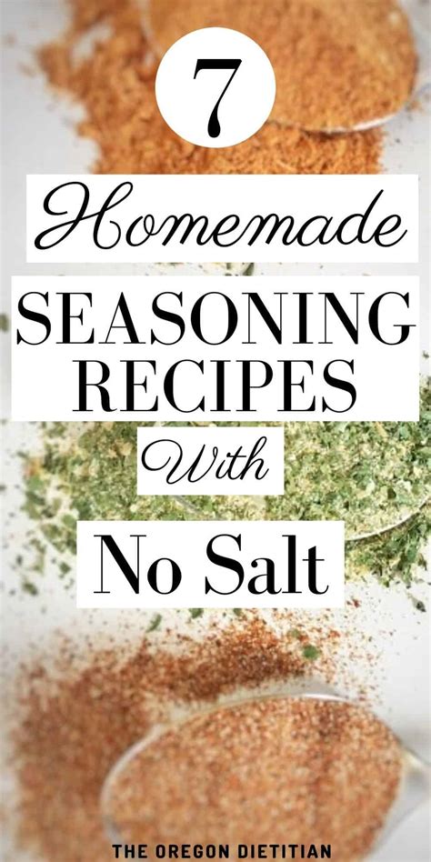 7 Homemade Salt-Free Seasonings - The Oregon Dietitian