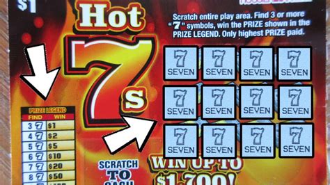 There Were SO Many Multiple WINS On The Hot 7s Scratch Off Lottery Ticket YouTube