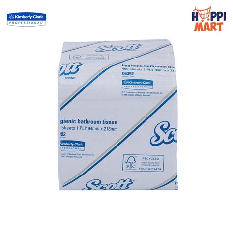 Scott Control Hygienic Bath Toilet Tissue White 1 Ply 2 Ply