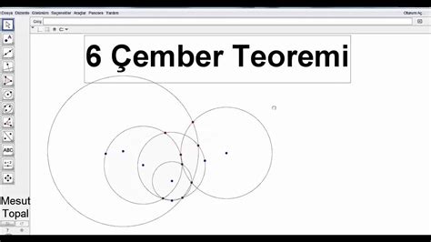 Geogebra Dersleri T Rk E Alt Ember Teoremi Mesut Topal Youtube