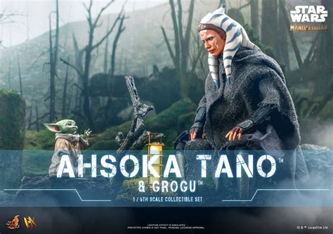 Star Wars The Mandalorian Ahsoka Tano Meets Grogu With Hot Toys