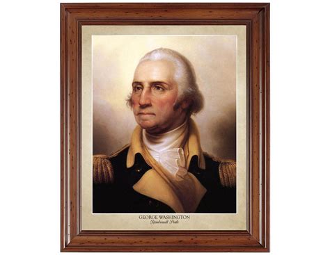 George Washington Portrait by Rembrandt Peale 18x24 - Etsy