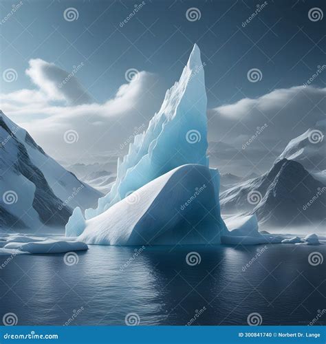 Large Icebergs Ai Generatet Stock Photo Image Of Heavy Huge