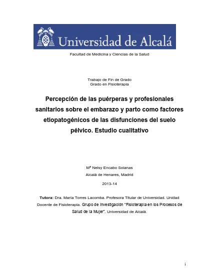 Percepción de las puérperas y profesionales sanitarios sobre el