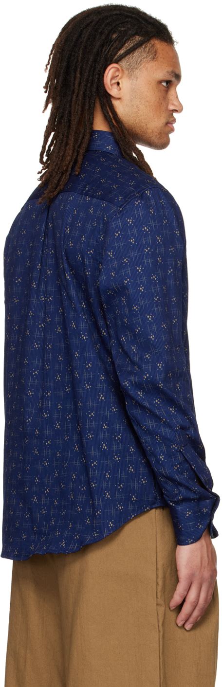 Naked Famous Denim Navy Easy Shirt Naked And Famous Denim