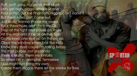 Three 6 Mafia Stay Fly Lyrics Youtube