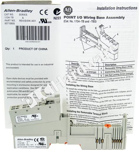 PLC Hardware Allen Bradley 1734 TB POINT I O Module Base With 8