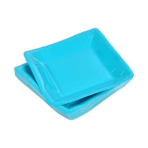 Lot De 20 Assiettes En Carton carrées 18cm Bleu Paris Prix