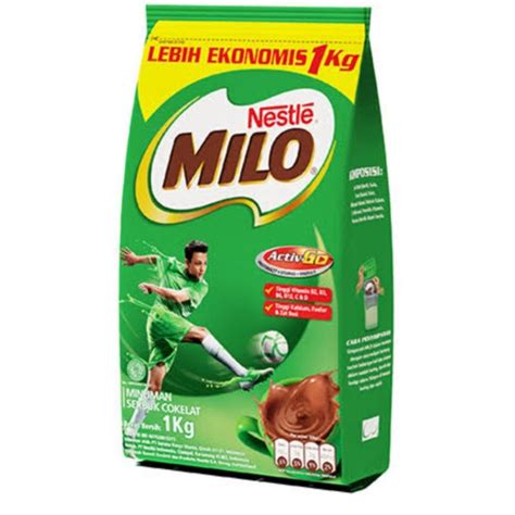 Jual Milo Activ Go Pouch 1 Kg Susu Milo Bubuk Shopee Indonesia