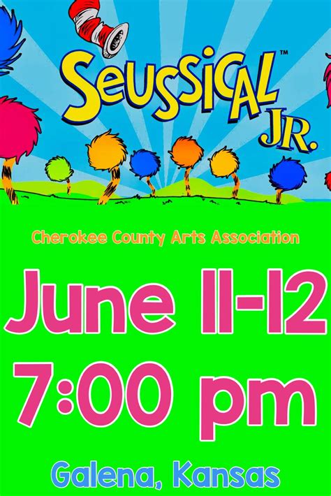 Seussical The Musical Jr Tickets In Galena Ks United States