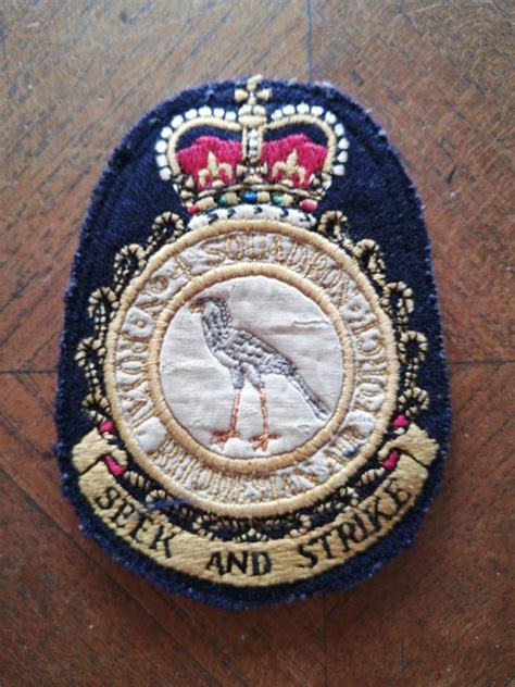 Vintage Royal Rhodesian Air Force No 4 Squadron Embroidered Patch