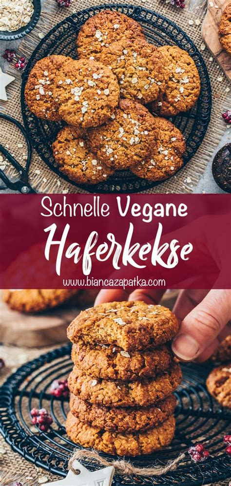 Vegane Haferkekse Schwedische Cookies Backen Bianca Zapatka Rezepte