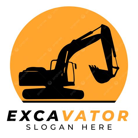 Excavator Logo Template Vector Excavator Excavator Logo Excavator Vector Png And Vector With