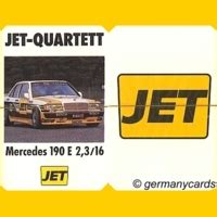 S Quartett Kartenspiel Jet 1989 JET QUARTETT Germanycards