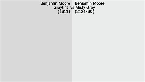 Benjamin Moore Graytint Vs Misty Gray Side By Side Comparison