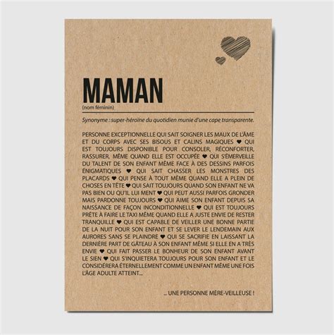 Carte D Finition Maman Personnalisable