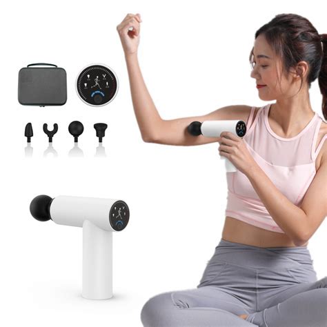 Vibration Massage Gun With 4 Head Handheld Massager Muscle Relaxation