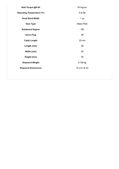 Sg Datasheet Motor Equivalent Tower Pro