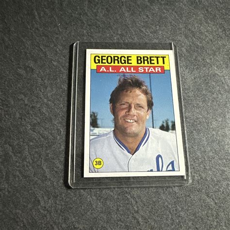 1986 Topps All Star Collector S Edition Tiffany 714 George Brett