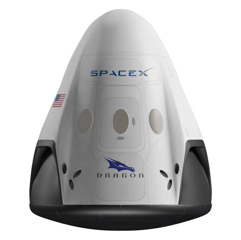 Crew Dragon render (SpaceX) - TESLARATI