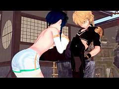 Aether Fucks Venti In His Sissy Femboy Asshole Cums On His Stomach Genshin Impact Gay Hentai