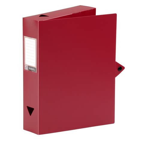 Viquel 114201 03 File Storage Box Polypropylene PP Red