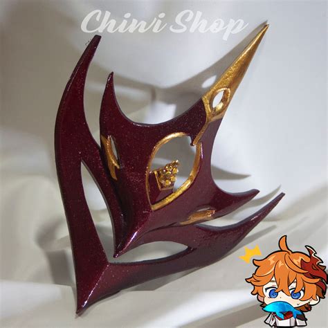 Tartaglia childe Mask for Cosplay. Genshin Impact - Etsy