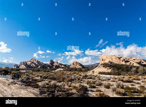 The Mormon Rocks in the Cajon Pass near San Bernardino California on ...