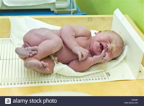 newborn baby girl right after delivery Stock Photo - Alamy