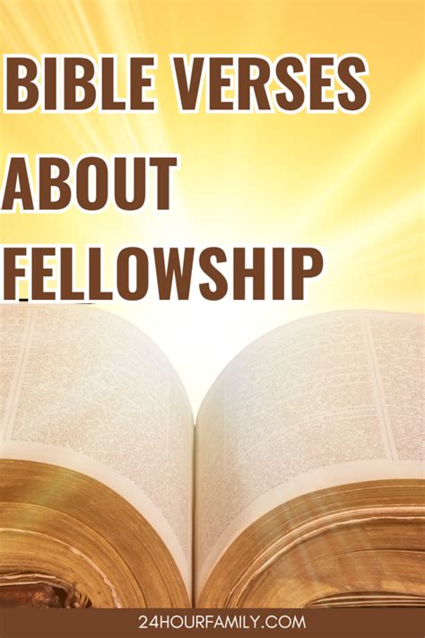 The Best Bible Verses about Fellowship - 24hourfamily.com