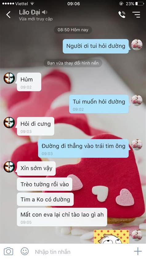 Trào lưu nhắn tin hot nhất Facebook hôm nay Cho em hỏi đường nào đến trái tim anh
