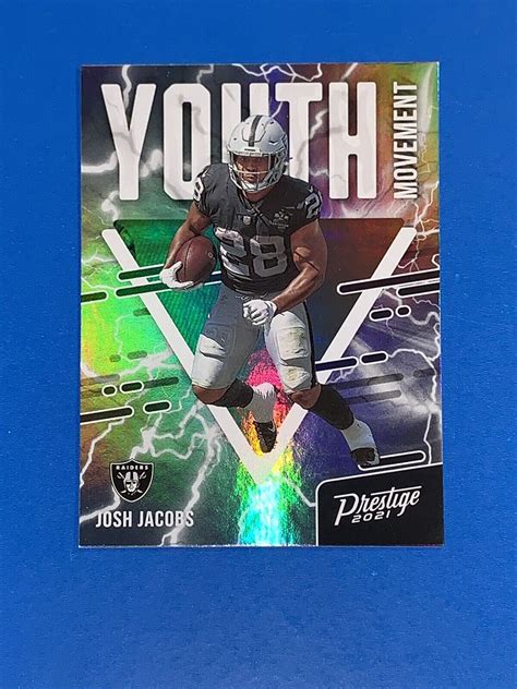 2021 Panini Prestige Youth Movement Josh Jacobs YM 2 Las Vegas Raiders