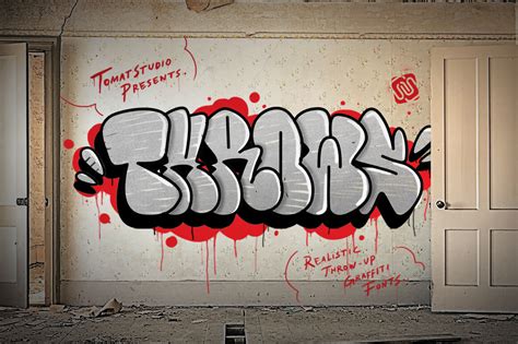 Graffiti fonts | Throws By tomatstudio | TheHungryJPEG