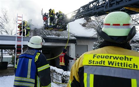 Brand in Wittlich Feuerwehr rückt zu Gebäudebrand aus