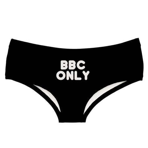 Sexy Briefs Lingerie Thong Women S Panties Bbc Panties Bbc Print Bbc Panties Women