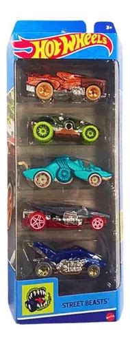 Hot Wheels Pack X5 Autitos Surtidos Street Beasts