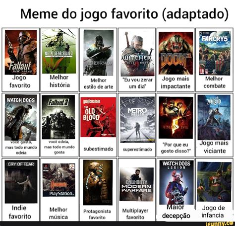 Meme Do Jogo Favorito Adaptado New Vegas Ogo Favorito Watgh Hist Ria