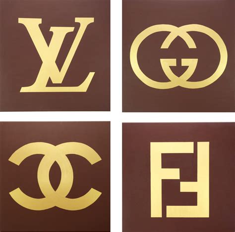 Louis Gucci Fendi And Chanel Set Fashion Logo Chanel Decor