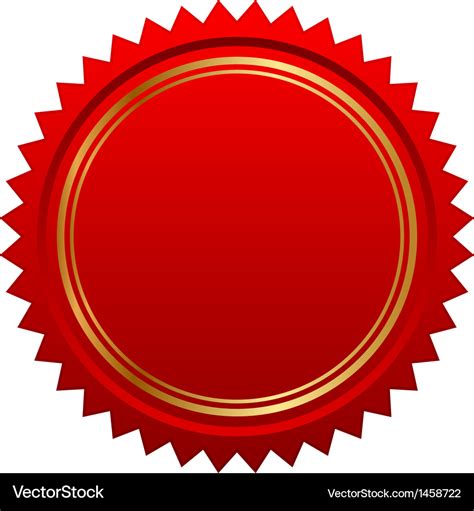 Red Seal Royalty Free Vector Image Vectorstock