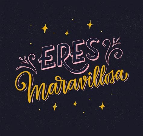 Eres Maravillosa Art Print By Dalettering X Small Lettering Great