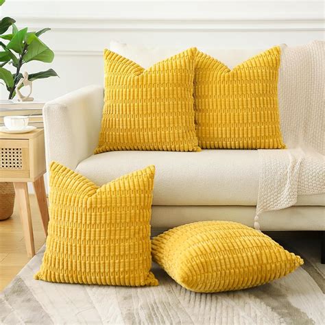 Amazon Otostar Set Of Soft Corduroy Decorative Throw Pillow