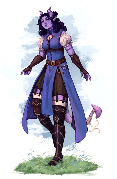 [oc] [art] Tiefling Rogue Commission Dnd Pathfinder Character