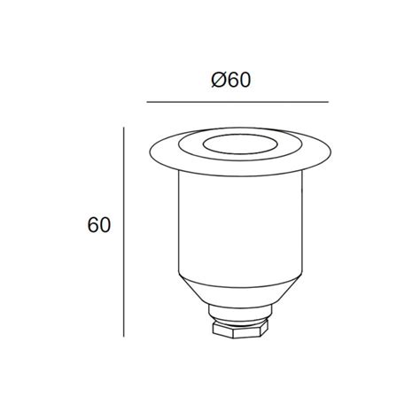 Round 1W LEDS C4 55 9769 54 T2 Gea Signaling Recessed LED Ground