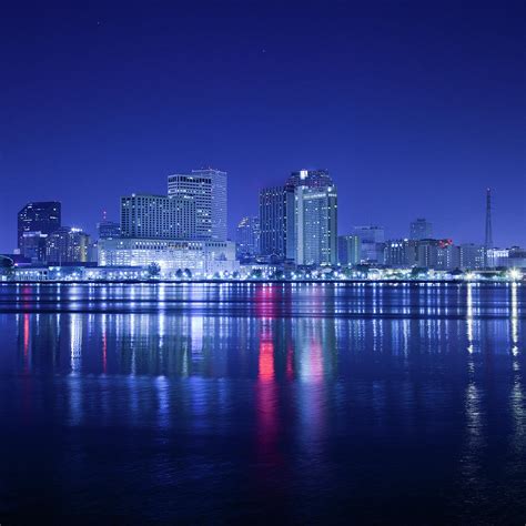 New Orleans By Night Skyline Photograph By Moreiso