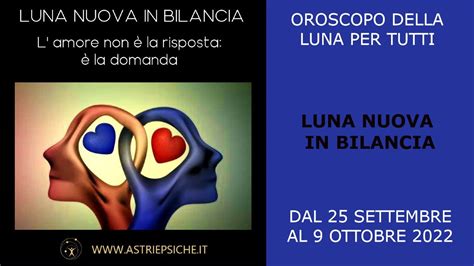 Oroscopo Della Luna Luna Nuova In Bilancia Dal 25 Settembre All 8