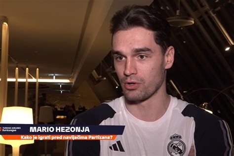 Video Hezonja S Realom U Beogradu Volio Bih Vidjeti Partizan U