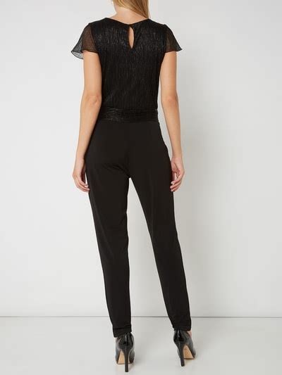 Comma Jumpsuit Mit Effektgarn Black Online Kaufen