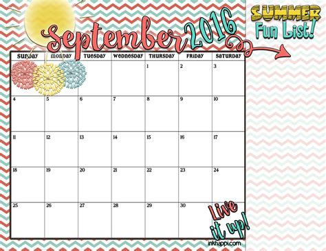 Summer Planning Calendars And Ideas Inkhappi