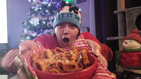 Merry Christmas Pasta Mukbang Asmr 🎄🎄🎄 Youtube